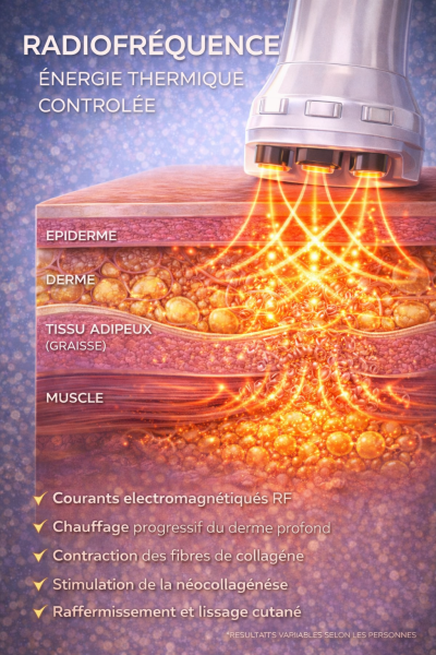 Radiofréquence à Agadir – traitement non invasif pour raffermir la peau et stimuler le collagène chez Beauty Center For You