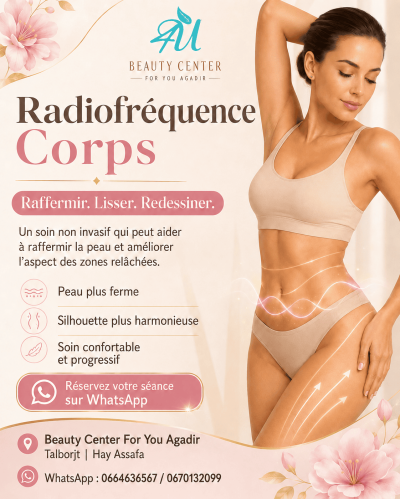 Radiofréquence corps Agadir Beauty Center For You